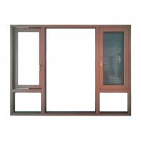 China Vinyl PVC UPVC Casement Window Door Soundproof Glass With Mosquito Mesh on sale