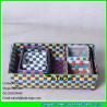 LDKZ-035 colorful handwoven desk drawer organizer home strapping self woven