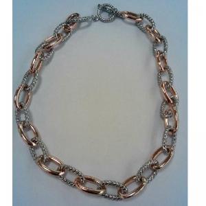 China (N-07)18K rose Gold Plated fashion Jewelry Wholesale Link Chain Necklace 18inch supplier