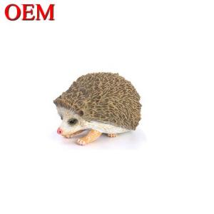 China Hedgehog Shape Resin Animal Toy Made Plastic Animal Cartoon Shape Toy supplier
