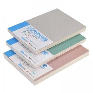 9.5mm Thick Paper Gypsum Board Fire Resistant For Internal Wall Partition