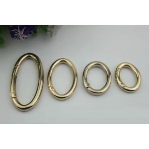 China OEM Zinc Alloy Light Gold Various Size Metal Strong Spring O Ring for handbags supplier