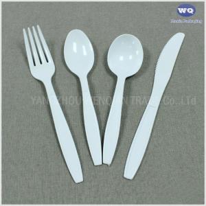 6inch Medium Weight White Disposable Plastic Cutlery Kits-Heavyweight Disposable Plastic Utensils Plastic Silverware