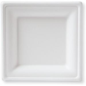 Greaseproof Rectangle Paper Plates , Recyclable Cardboard Food Trays