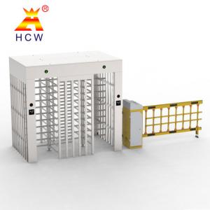 China Smart Access Control Full Height Turnstile Stainless Steel For Construction Site supplier