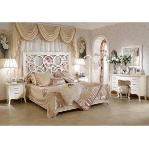 Queen Villa Carved European Style Bedroom Sets Light Luxury Wedding Bedding Sets