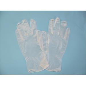 China Household Powder Free Vinyl Gloves 240cm Length Transparent / Blue Color supplier