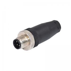 China A Coding M12 Waterproof Connector Male Plastic Field Assembly Connector supplier