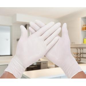 Disposable Powder Free Latex Gloves / Highly Elastic Medical Grade Latex Gloves