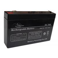 China Low Self Discharge 6V Lead Acid Battery 7ah For Security And Alarm System on sale