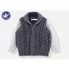 China Shawl Collar Kids Sweater Coat Cable Knitting Thick Winter Boys Warm Jacket wholesale