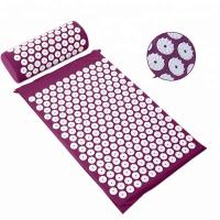 China 2021 Best Acupressure Mat with Pillow Set for Back Neck Pain Relief and Muscle for sale