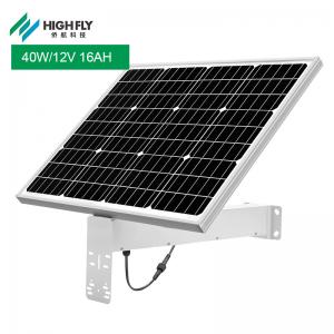 HighFly EU Warehouse Half Cells Bifacial Fixed 40W 12V 16Ah Solar Panel Home Power System With Tuv/ce Certification