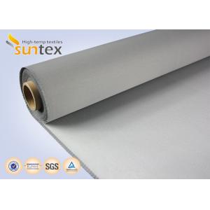 China 550C High Temperature Resistant PU Coated Fiberglass Cloth Roll 0.7mm Fire Protection supplier