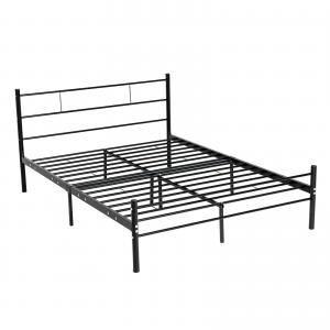 China Durable Simple Metal Pipe Bed Hollow Design For Bedroom / Apartment supplier