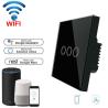 China EU Standard Wifi Light Switch Wall Switch Wireless Smart Switch 220v APP Control with Alexa/google home 1/2/3 Gang wholesale