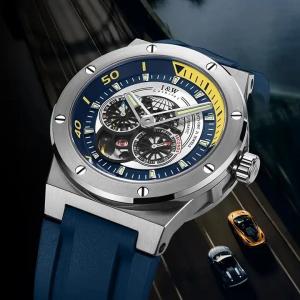 China 320x240 Resolution Waterproof Skeleton Watch For Men Coated Sapphire Crystal supplier