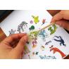 Eco Friendly Cartoon Custom Paper Stickers , Non Toxic Rub On Sticker