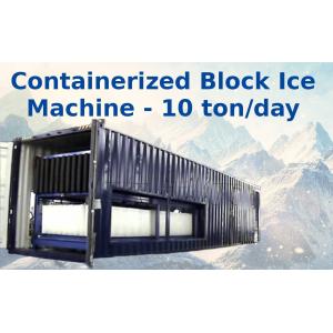 China Big Capacity Containerized Block Ice Machine Convenient Air Cooling 10t supplier