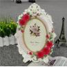 China Rose Flowers Polyresin Standing 6inch Picture Photo Frame wholesale