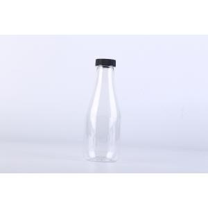 Food grade pet plastic round juice bottles / plastic water bottles