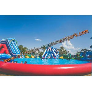 30 m Diameter  Inflatable Water Parks Colorfull Inflatable Amusement Park