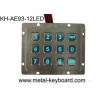 China Illuminated 3 X 4 Layout 12 Key Metal Numeric Keypad Stainless Steel For Access Control wholesale