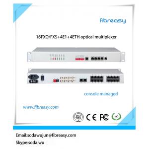 China Fiber Optical PCM MUX  16voice pluse 4E1 interface 4Ethernet 4RS232  telephone multiplexer supplier