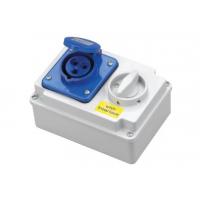 China CEE IEC Right Angle Switched Interlock Socket 3 Pin 220V 16A Interlocked Socket on sale