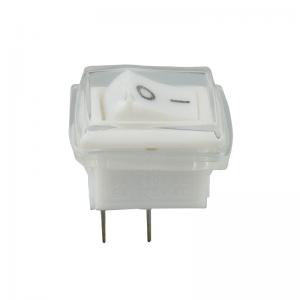 Dust Proof Rocker Switch 2 Pins White Black T85 For Electric Equipment