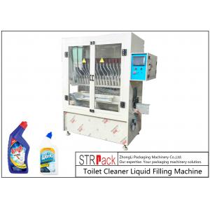 High Accuracy Automatic Liquid Filling Machine Vertical High Tech Filler For Bleach / Acid