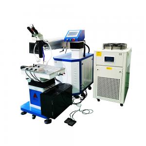 China 110J Single Pulse Energy Mould Repair Laser Spot Welding Machinery with CCD Microscope supplier