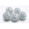 Shamballa Rhinestone Crystal Pave Argil Beads 4 -16mm Pave Crystal Ball Beads