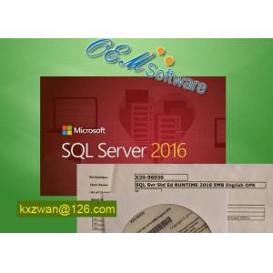 Original Microsoft Sql Server 2016 Standard OPK Std Ed Runtime 2016 Emb