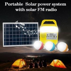 China 3W*3PCS Cabin Shed Garage Solar Lights Solar Lantern With Radio supplier