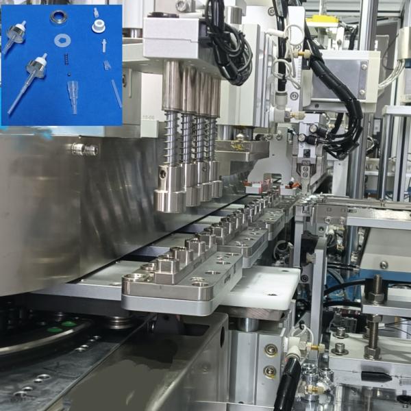Machine d'assemblage avancée de produits de première nécessité pour pompe à lotion, pompe à shampooing, pulvérisateur d'eau, pulvérisateur à gâchette, pompe à parfum et buse de pulvérisation