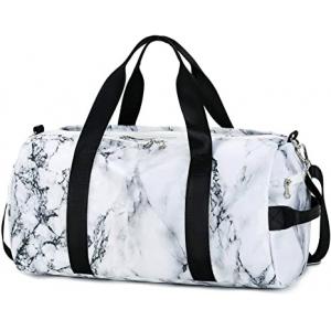 China Marble White Sports Duffle Bags For Men Women Casual 800g supplier