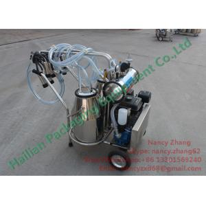 Two Inox Buckets Gasoline Vacuum Milking Equipment for Dairy Cattles Milking