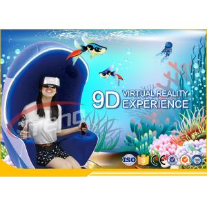 Multi Players Interactive 9D Virtual Reality Cinema With LED Touch Screen Single Seat