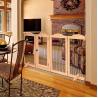 China Puerta para perros de madera sostenible con puerta de paseo de alta cantidad y diseño plegable wholesale