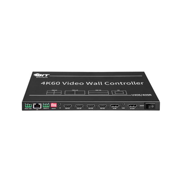 Bitvisus 2X3 4K Multiple Soucre PIP POP HDMI TV Meeting Conference Room Video Wall Processor ControllerBIT- VWC-406R