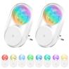 China Foldable CE Color Changing Night Light Plug In Night Lamp With Dusk To Dawn wholesale
