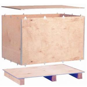Fumigation Wooden Box Pallets Plywood Box Fumigated Wooden Case For Easy Lifting