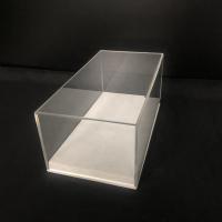 China Small Lockable Clear Acrylic Display Box With Lock Screw Acrylic Shoe Case Perspex on sale