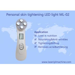 Mini Home Facial Beauty Device / 6 Color Ultrasonic Led Lights Photon Face Massager