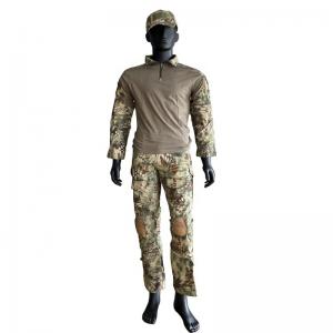 Outdoor Breathable Suit Olive Green Black Frog Suit with 4 Seasons and TWILL Fabric