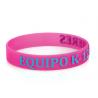 3D Printed Promotional Silicone Bracelets Custom Silicone Rubber Wristbands