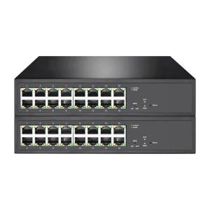 China 16 10/100/1000M RJ45 Ports L2 Switch con dos modos mudo y Web Smart wholesale