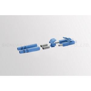 China Custom LC / UPC Fiber Optic Connector Blue Color Singlemode OTOP Band supplier