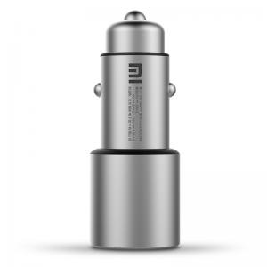 LED Light Xiaomi Car Charger Metal Material DC 12 - 24V For Andriod and Iphone